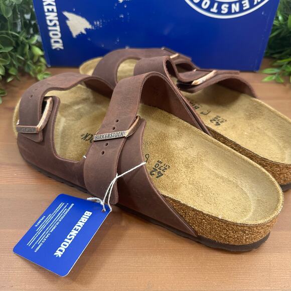 Birkenstock Arizona Oiled Leather Sandals Size 42 US W11/M9 0052531 - Picture 5 of 10